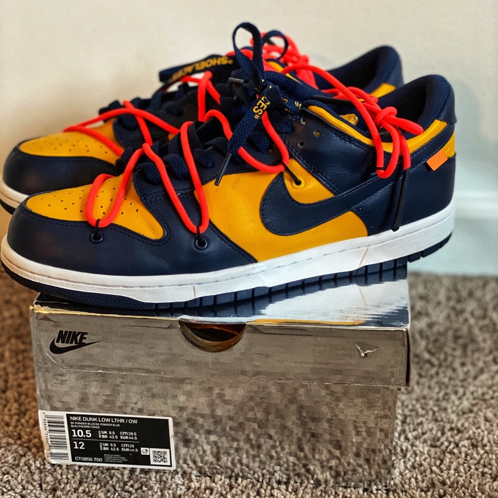 Off-White x Nike Dunk Low “Michigan”